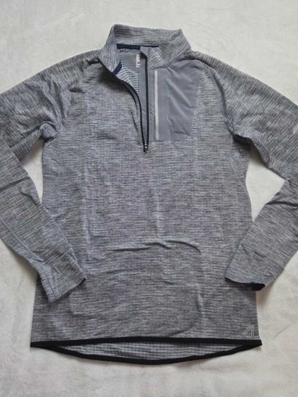 New S J.Crew x New Balance colab half-zip pullover running top in gray Heat Run